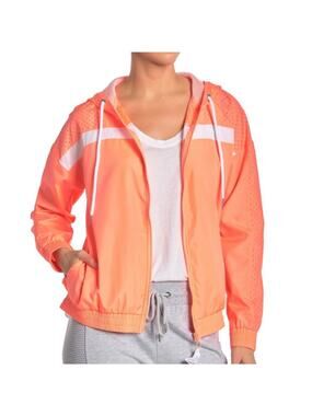 Bebe Sport Perforated Woven Jacket S NEW